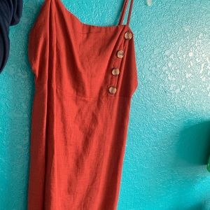 Kendall + Kylie Pacsun Rust Dress